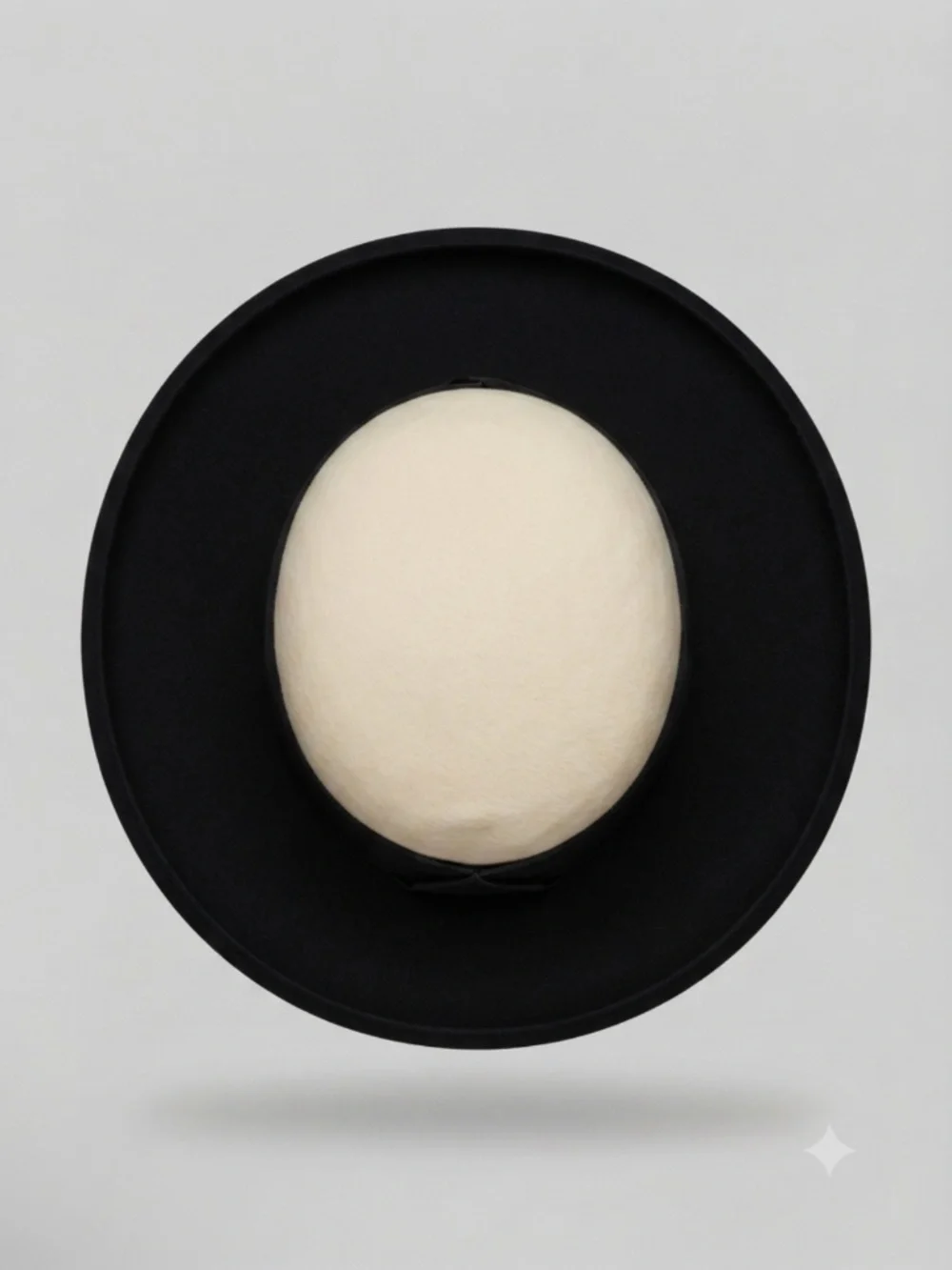 Vintage 50s 60s  Italian Felt Cloche / Bowler Hat - Whitesun x Jan Leslie